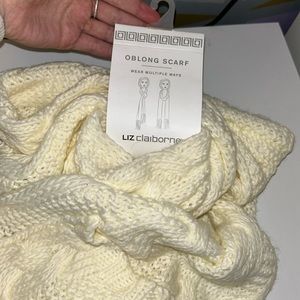 Cream Oblong Scarf, Jc. Penney